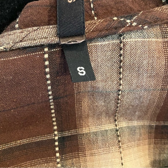 AD:HOC Plaid Faux Wrap Midi Dress Retro Small - Picture 7 of 8